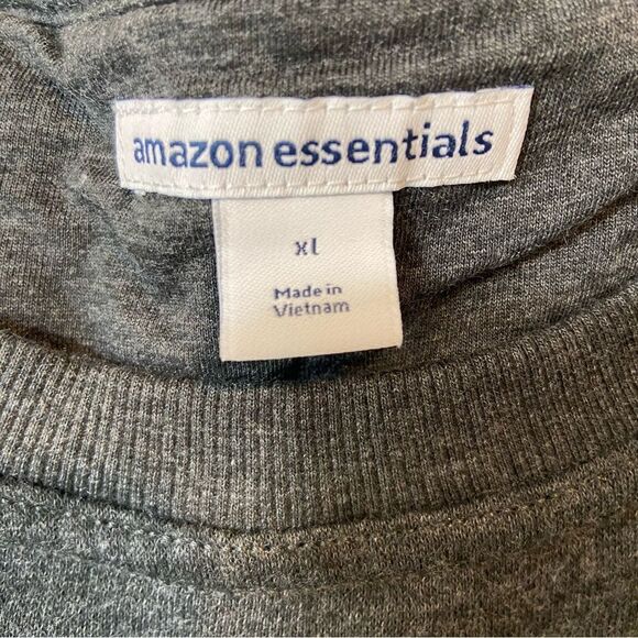 New With Tags‎ Amazon Essentials Grey XL Long Sleeves Sweatshirt - Picture 2 of 6